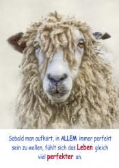 Klappkarten „Nicht perfekt sein müssen“