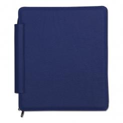 Großdruck-Bibelhülle Leder Royalblau 