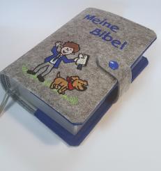 Silberbibel - Standardbibel Filz Junge
