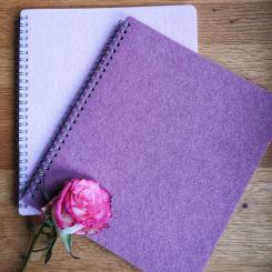 Klarsichtmappe im Zeitschriftenformat (16 Hüllen) aus Filz 