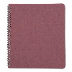 Klarsichtmappe im Zeitschriftenformat (16 Hüllen) aus Filz alt rosa mit Namensaufdruck