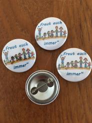 Button / Pin 25mm mit Anstecknadel Regionaler Kongress 2020 „Freut euch immer“