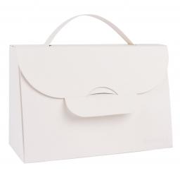 Falt-Artikel Handtasche klein weiss