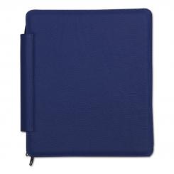 Tablet- Dienstmappe in Leder royalblau ohne Prägung