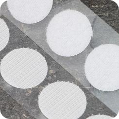 Klettpunkte - selbstklebend – Klebefläche ca 21 mm Durchmesser 
