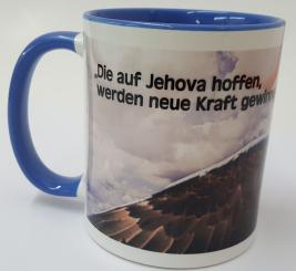 Tasse mit Bibel-Text 2018 - Bildmotiv: Adler