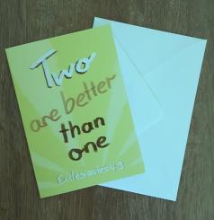 Timeless-Grußkarten Two are better than one