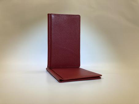 AKTION! Kalender Wechselsteckhülle Leder Feuerrot 