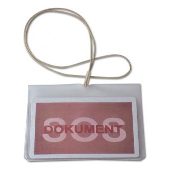 Ausweishülle für Dokumente zum Umhängen • Format 105mm x 75mm 