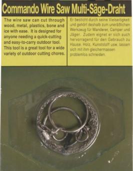 DRAHTSÄGE mit Ringen 