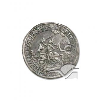 Gepanzerter Reiter mit erhobenen Schwert (Replikat) 