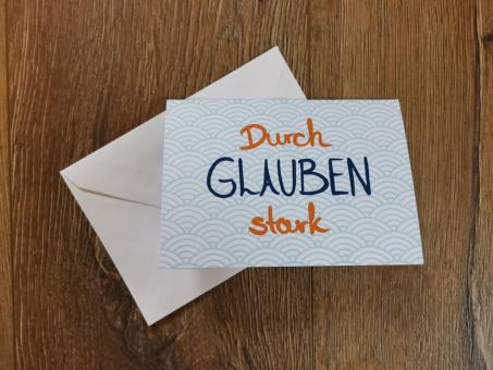 Timeless-Grußkarten Durch Glauben Stark!